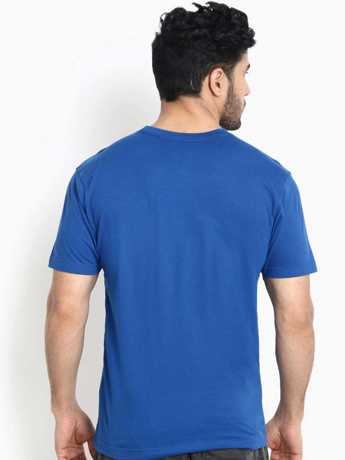 Men's Casual Wear Blue-T-Shirt.
