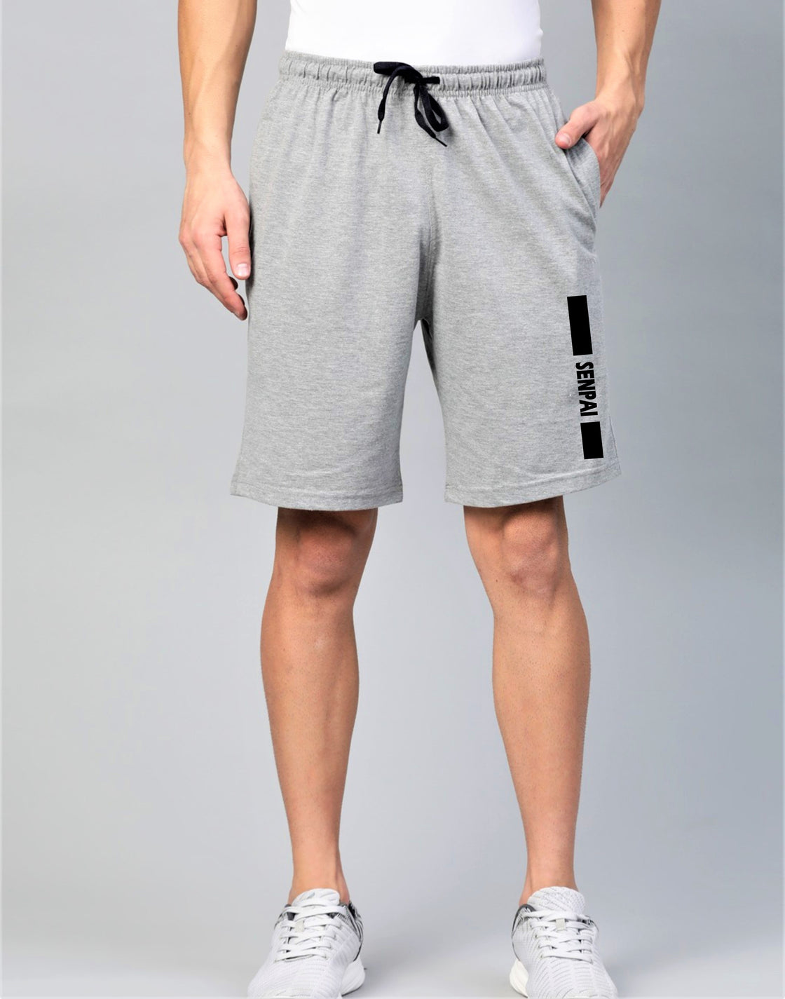 Men Smart-Fit Grey Gym Shorts
