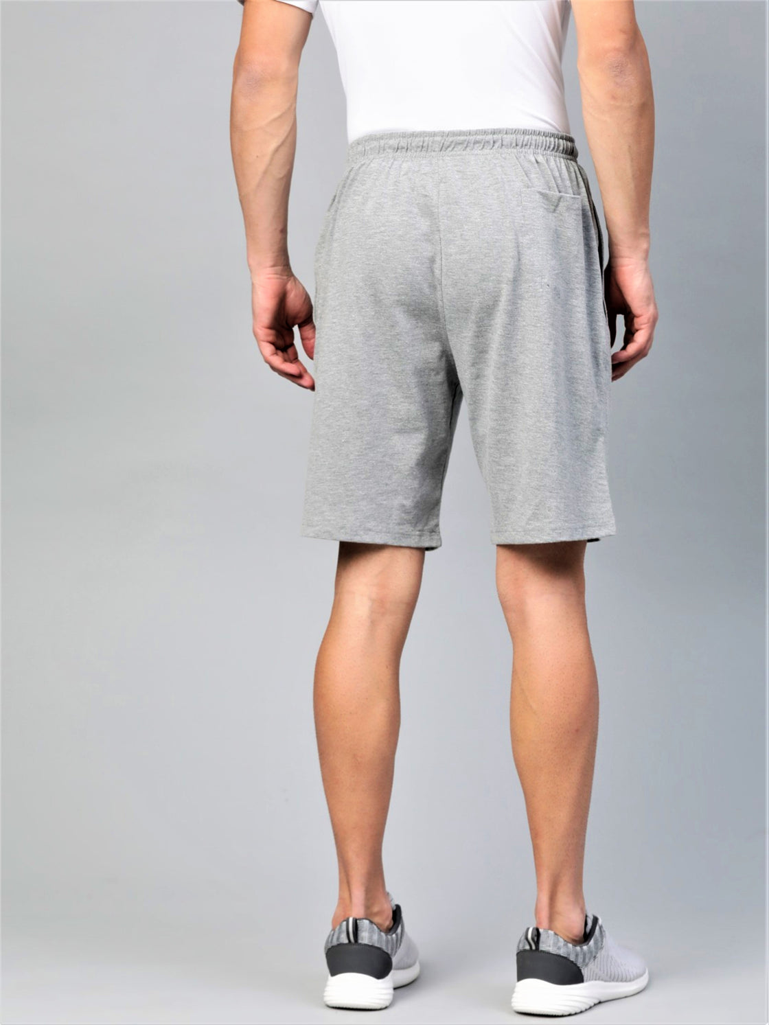 Men Smart-Fit Grey Gym Shorts