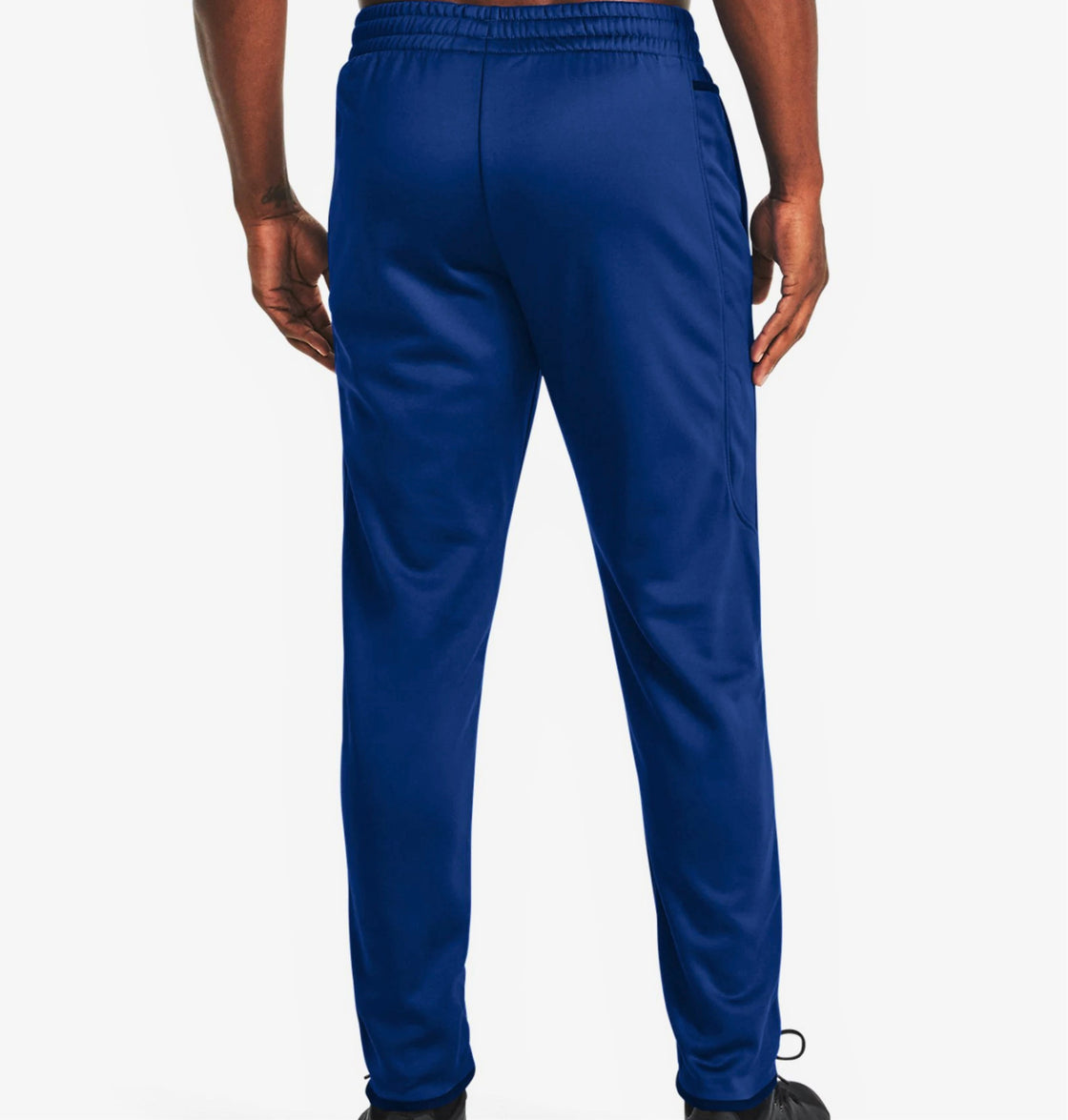 Men Blue Polyester Sports Wear Pants