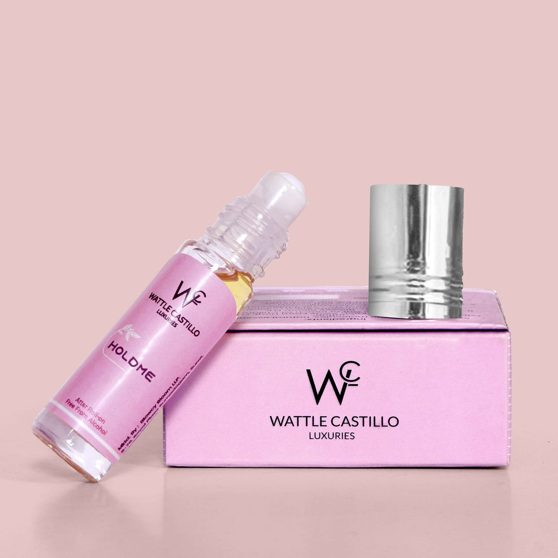 Wattle Castillo Holdme And Swage Premium Luxury 100% Non Alcoholic Long Lasting Roll On Attar Combo Perfume For Unisex - Wattle Castillo