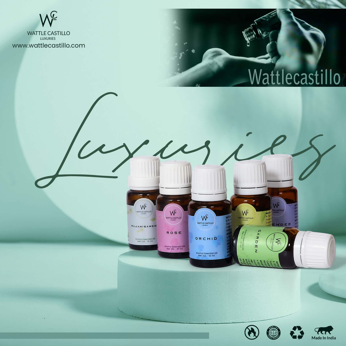 Wattle Castillo Luxuries Aroma Essential Oil Diffuser - Wattle Castillo