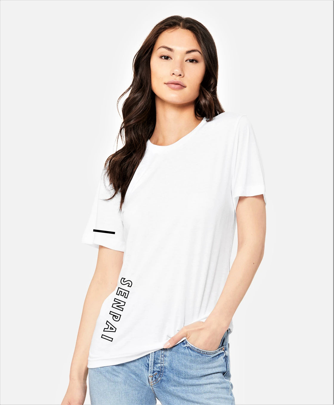 Women's White Polyester Round Neck T-Shirt