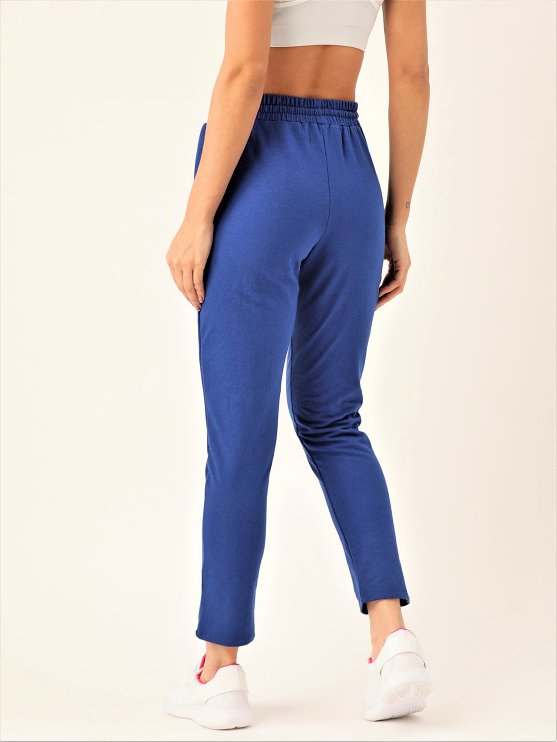 Women Blue Polyester Pants